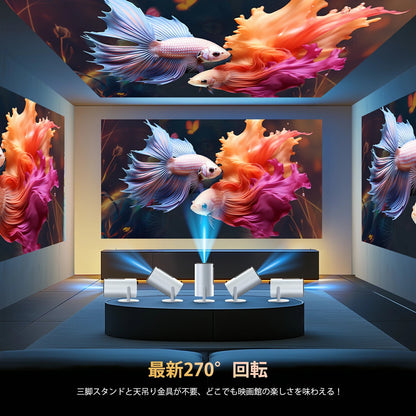 🥇【2月新登場! ランキング1位】 MURAZZA SHOP™ HY300 PRO 4K ポータブルプロジェクター。